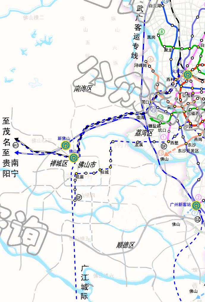 第二条广州地铁广佛线规划